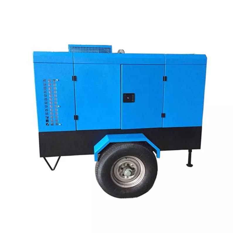 Portable 8bar 45kw Single Diesel Screw Air Compressor