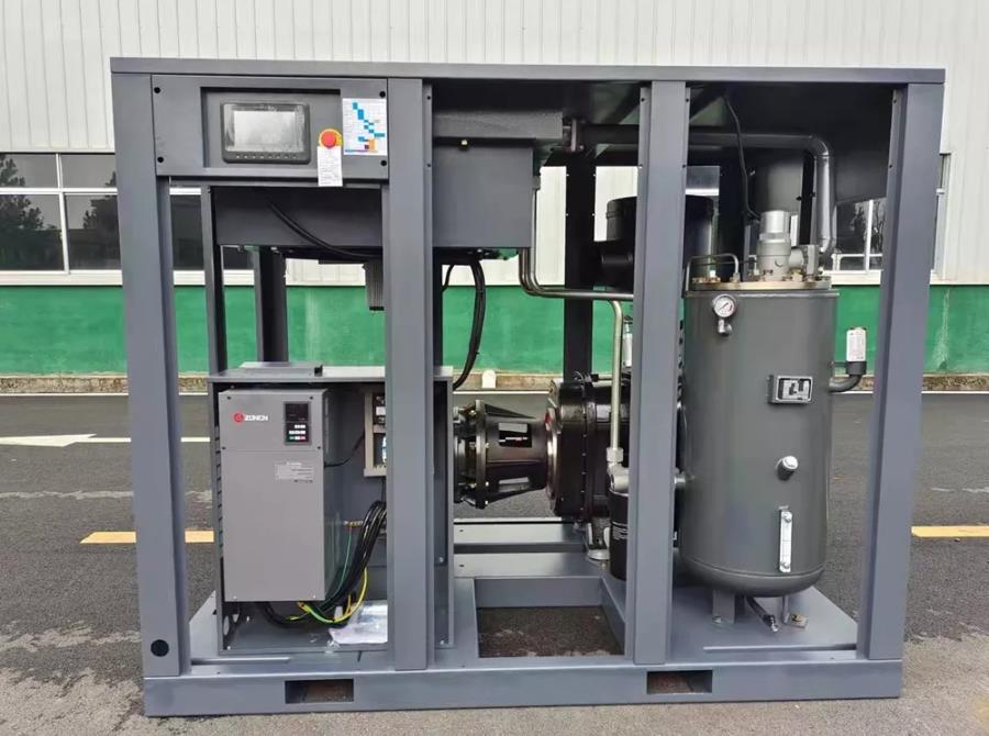 Industrial Air Compressor 110KW 150HP Two Stage Inverter Rotary Screw Compressor